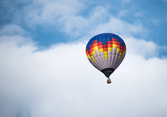 Image showing Multicolored Balloon in the blue sky