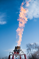 Image showing Fire from balloon flight