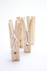 Image showing Wooden Pegs