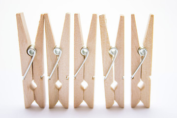 Image showing Wooden Pegs