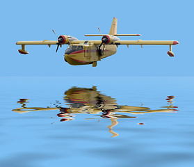 Image showing yellow waterplane