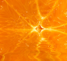 Image showing sapful orange fruit detail