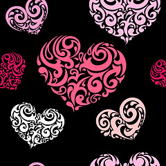 Image showing Love seamless background