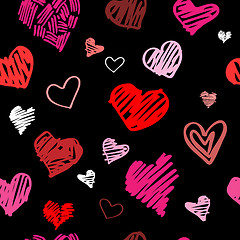 Image showing Love pattern vector background