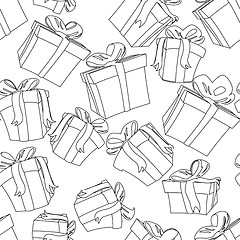 Image showing Seamless gift pattern