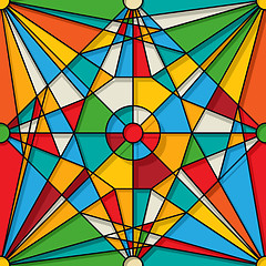 Image showing Stained glass pattern