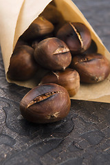 Image showing Delicious roasted chestnuts