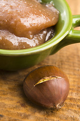 Image showing Chestnuts cream with chestnuts