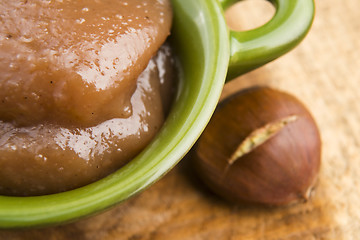 Image showing Chestnuts cream with chestnuts