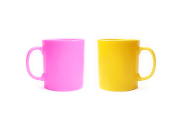 Image showing Two color ceramic cups