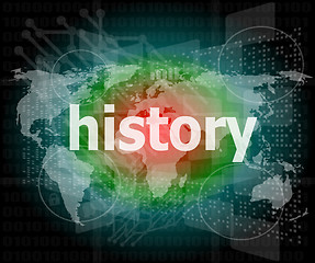 Image showing Time concept: history on digital background