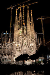 Image showing Sagrada Familia in Barcelona