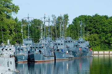 Image showing Russian war ships