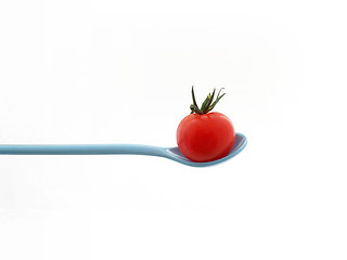 Image showing Tomato on a spoon