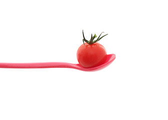 Image showing Tomato on a spoon