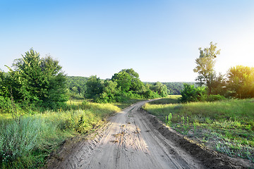 Image showing Road and trees