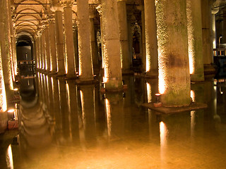 Image showing Columns in cistern