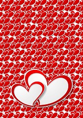 Image showing Valentines Day bright vector background