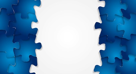 Image showing Bright technology puzzle vector background