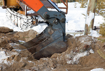 Image showing Bucket hydraulic excavator 