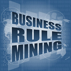 Image showing business rule mining interface hi technology