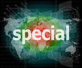 Image showing Education concept: Special word on business digital background