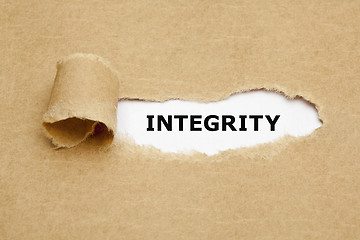 Image showing Integrity Torn Paper Concept