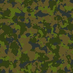 Image showing Woodland Camouflage. Seamless Tileable Texture.