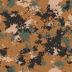 Image showing Desert Camouflage. Seamless Tileable Texture.