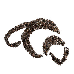 Image showing Coffee Bean Croissant