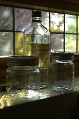 Image showing Old glasses in basement