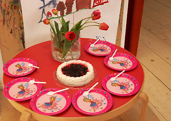 Image showing birthday table