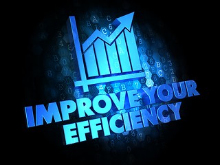 Image showing Improve Your Efficiency on Digital Background.