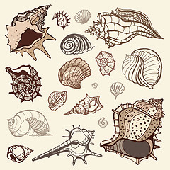 Image showing Sea collection. Hand drawn vector illustration