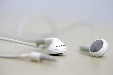 Image showing Modern earphones