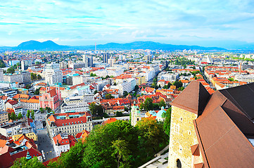 Image showing Ljubljana skyline