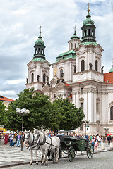 Image showing Prague, Czech Republic, – July 19, 2012: Photo of Saint Nichol