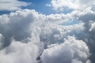 Image showing Aerial sky and clouds