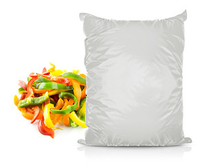 Image showing White Blank Foil Food Bag