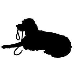 Image showing Shaggy Dog Silhouette