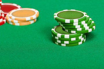 Image showing pile of playing chips