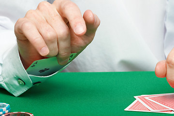 Image showing gambler