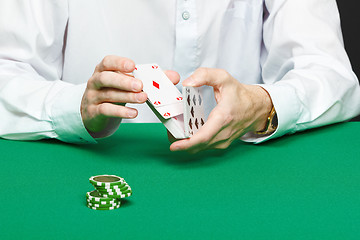 Image showing gambler