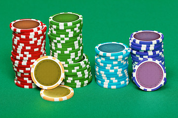 Image showing pile of playing chips