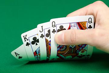 Image showing cards in a player's hand