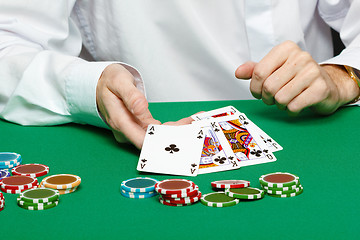 Image showing gambler