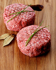 Image showing Raw Burgers