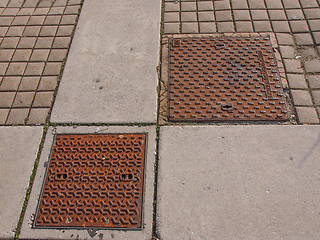 Image showing Metal manhole