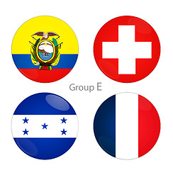 Image showing Group E - Ecuador, Switzerland, Honduras, France