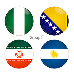 Image showing Group F - Nigeria, Bosnia, Iran, Argentina